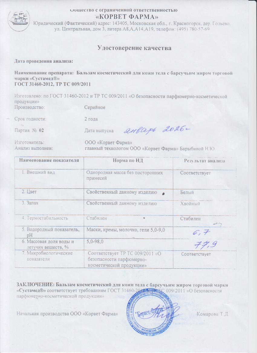 Паспорт №01202602